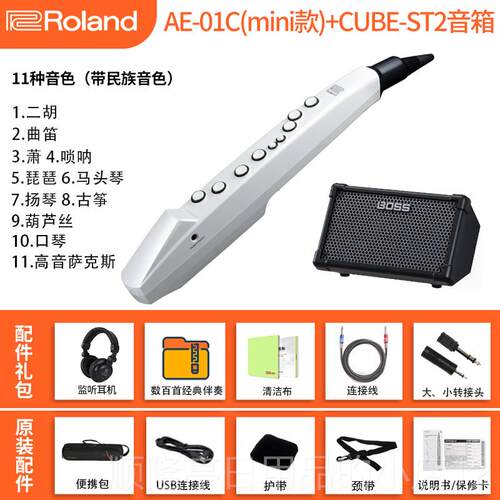 高档Ro兰lan笛d罗电吹管乐AE01娱乐初学ae05/01c器电子萨克斯葫芦