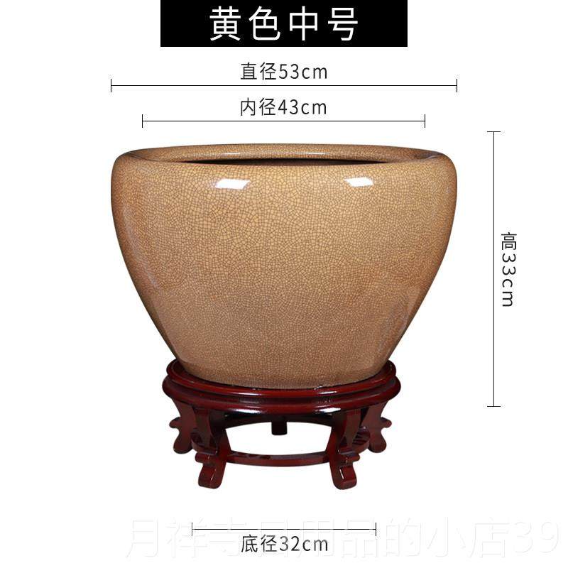 高档院景缸德镇陶瓷乌器金鱼缸大号客厅庭睡莲荷花盆养龟锦鲤书画,宠物/宠物食品及用品,桌面缸,淘宝优惠券,粉丝福利购,淘宝优惠卷