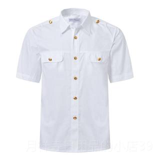 高档23新式 工作服工铁路男路服白路衬 铁制服衬衣高铁乘务员短长袖