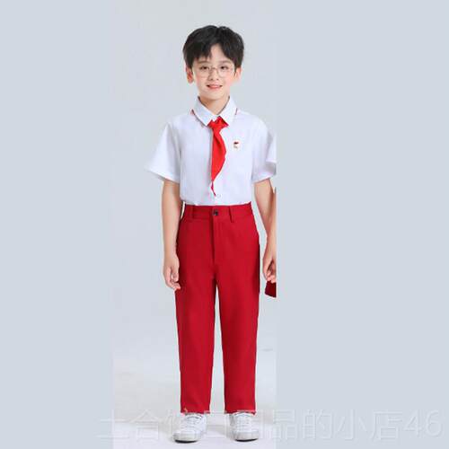 高档六一童中小诗学生大合唱演出服儿幼儿园爱国红领巾歌礼朗诵比