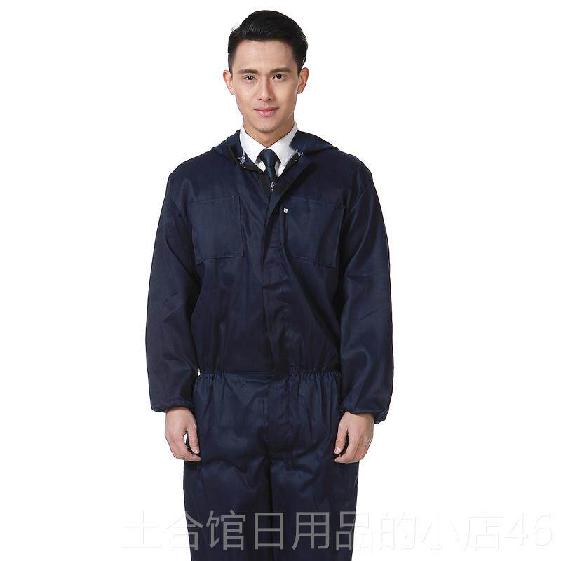高档轻薄连体防护工服抛光透气连男女汽修帽喷漆机维防尘修劳保服