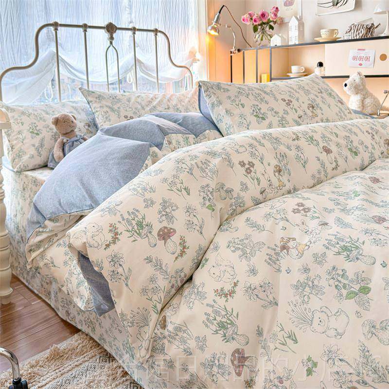 高档定制纯棉榻榻米四套低床0.9 1.高35 1.5×件19m.2,床上用品,床品套件/四件套/多件套,淘宝优惠券,粉丝福利购,淘宝优惠卷