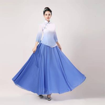高档民国风学群舞舞蹈生服觉醒年代同款演出服装五四青年族民演表