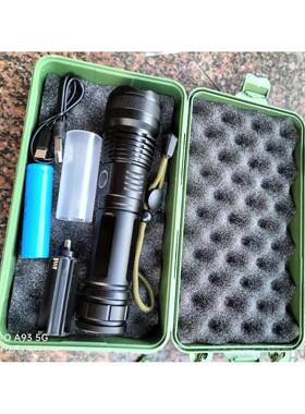 高档跨境XP50高H亮远射强光手筒usb充电超亮户外便携家电用合金手