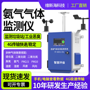 氨气检测仪养殖场垃圾站污水厂臭气硫化氢监测系统智能监测系统