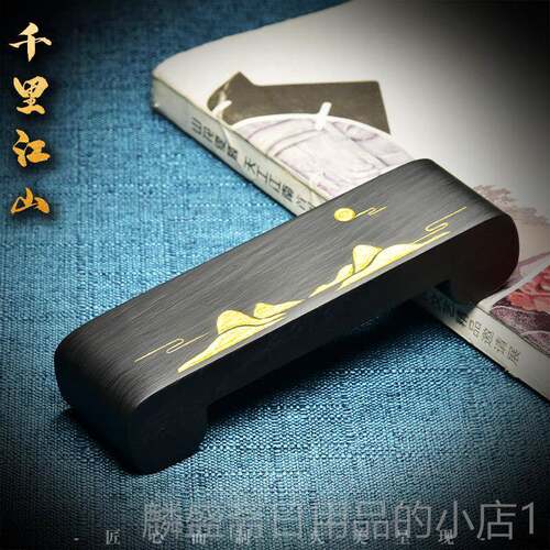 正品天然原石墨床砚石制作墨床墨墨架歙砚品天然原手工文台房用包