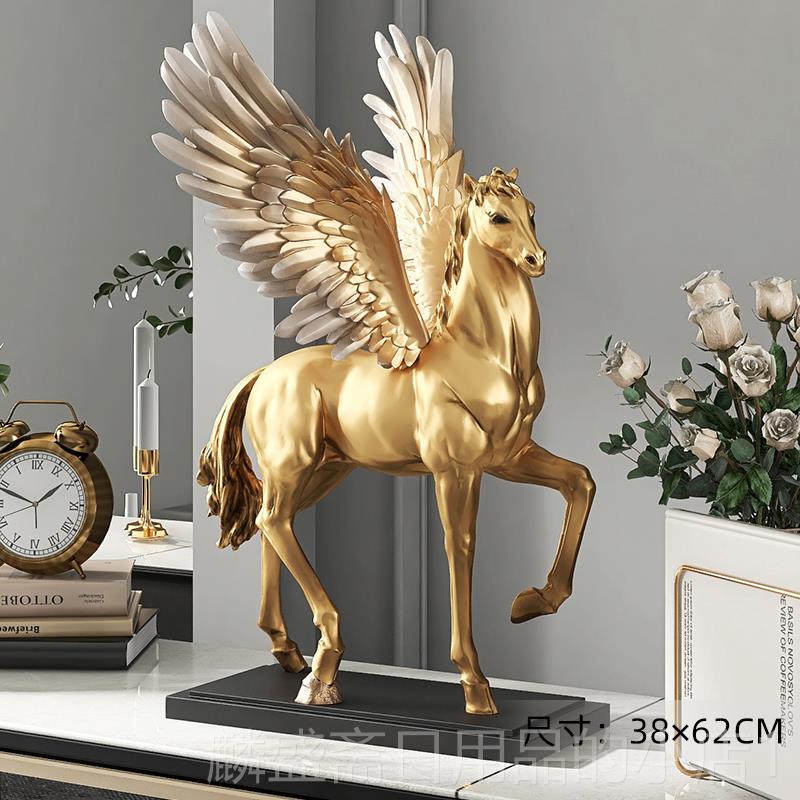 正品大型马客装饰摆件轻奢时尚摆马到成办功家居饰品厅电视柜公室