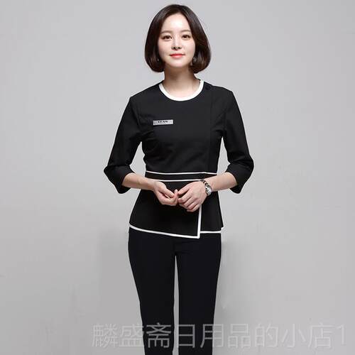 正品韩式纹绣美师美甲师工作服服屈臣氏容美容师工作sp院a理疗按