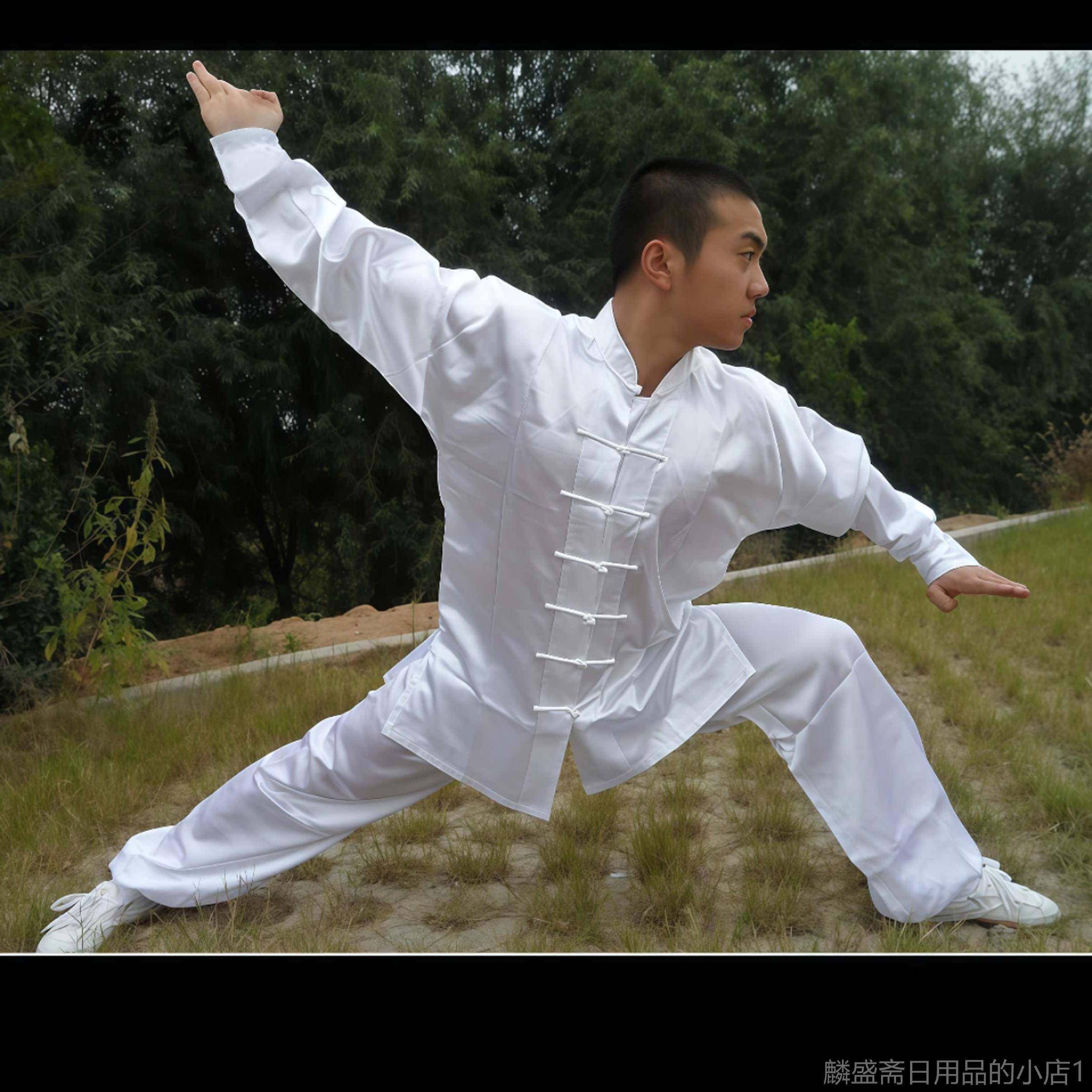 正品太团极服套装男女同款宽松练功服传统武术服男女士练演款晨体