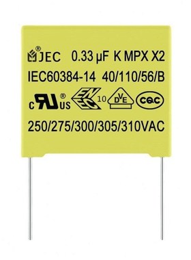 甄选热销安规X2电容 JoEC-334K/275VAC 盒式0.33uF安规电容