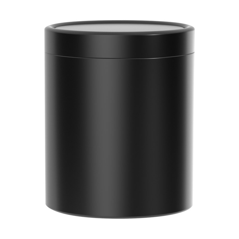 邑纯(办公用品)桌面垃圾桶不锈钢台面摇摆盖纸篓办公室迷你小桶