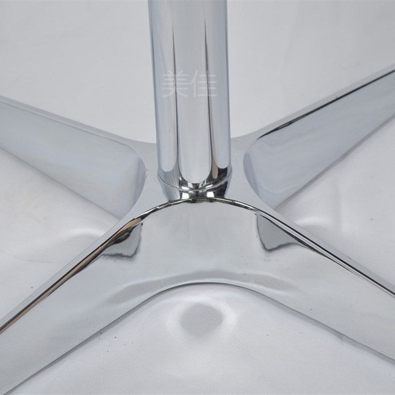 铝合金四星脚底盘十字沙发底座休闲椅四爪底盘转椅地盘办公椅底盘