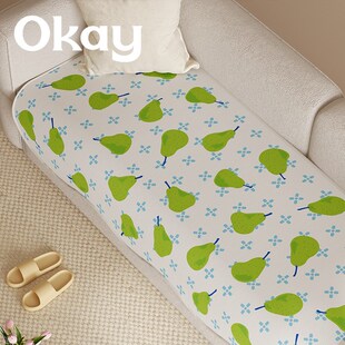 okay冰丝凉感沙发垫夏季 沙发凉席防滑韩系百搭客厅透气亲肤坐垫子