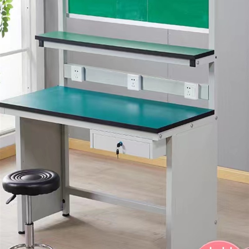 维修抽屉钳工重型防静电工作台实验桌子带灯流水线车间操作台检验