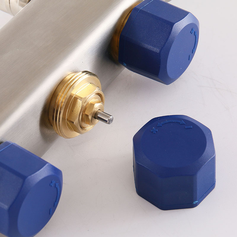 玉环德菲暖通地暖分水器不钢钢30不锈钢分水器带流量计2789