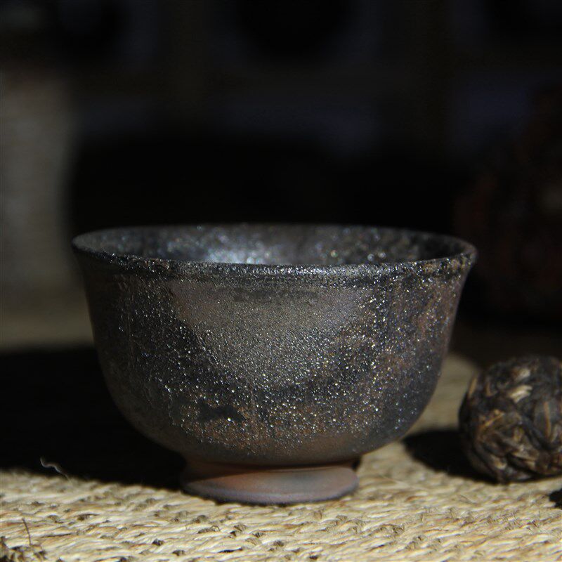 云南建水紫陶茶杯全手工柴窑裸烧紫泥主人杯中式纯色红泥碳化单杯
