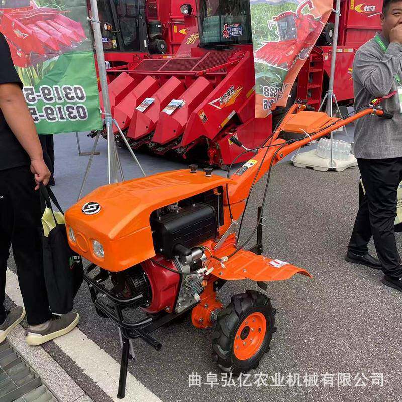 新款柴油两驱旋耕机微耕机水稻打田机小型农用旋耕开沟松土锄草机