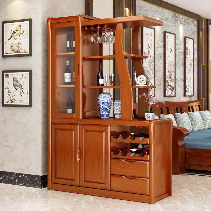 现代中式实木玄关柜双面酒柜客厅屏风隔断间厅柜经济实用储物家具,电子元器件市场,其它元器件,淘宝优惠券,粉丝福利购,淘宝优惠卷