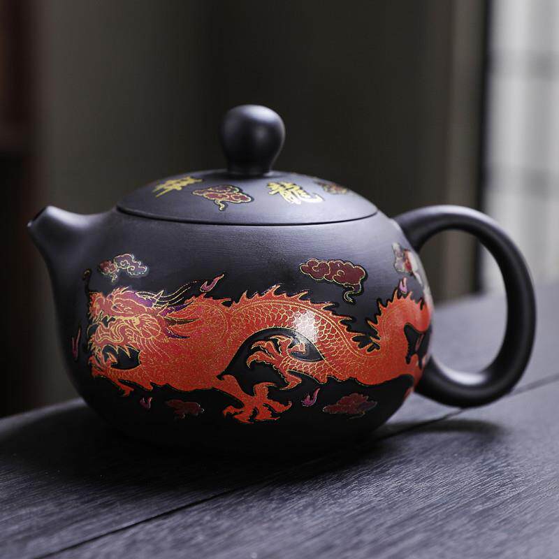 凤鸣壶关水单壶变色龙凤紫砂西施壶半手工专用泡茶壶家用大号茶壶