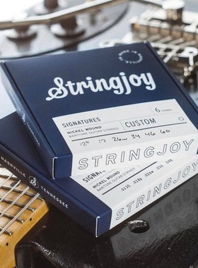 美产Stringjoy镀镍/7/8弦多规格均衡拉力专业级防锈电吉他琴弦
