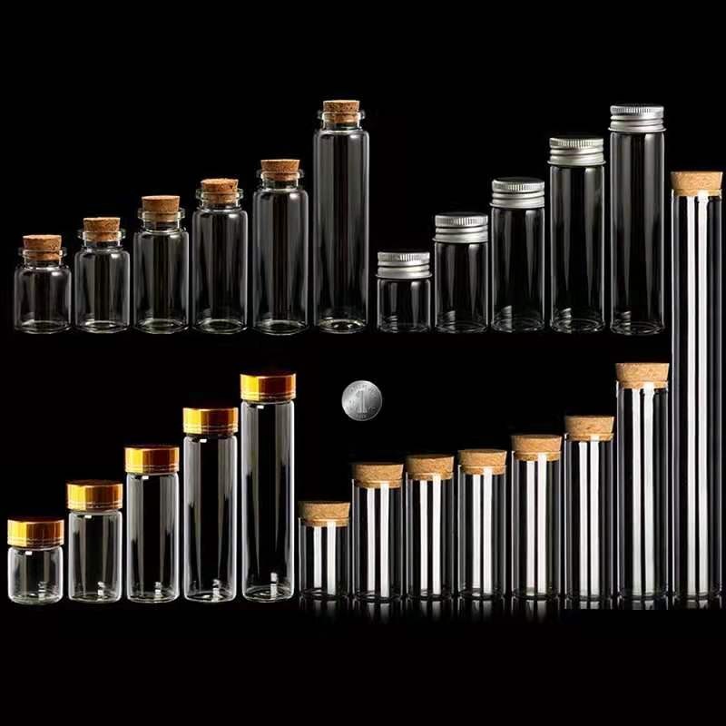 37mm卡口7mm木塞口玻璃瓶许愿瓶分装花茶密封罐装饰星星