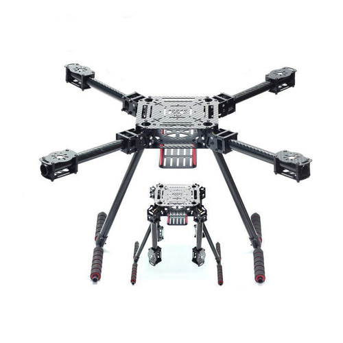 HSKRC ZD550 ZD680 四轴碳纤伞形折叠航拍机架  680 碳纤折叠机架