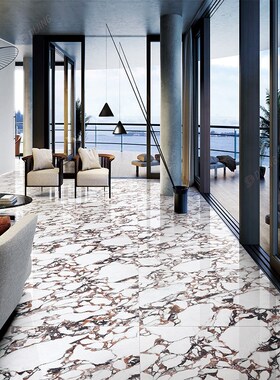 奢石绿色粉色大理石瓷砖7x10客厅防滑地砖酒店别墅背景墙墙砖