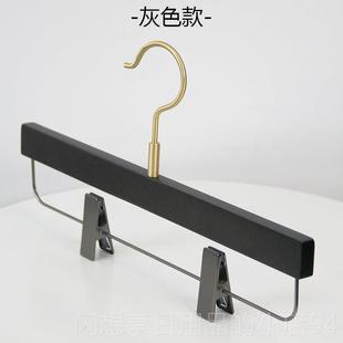 正品 店成挂人木质大衣 用黑色衣架家酒店衣挂德国榉木实木黄铜钩装