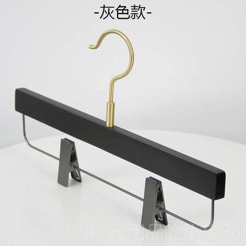 正品用黑色衣架家酒店衣挂德国榉木实木黄铜钩装店成挂人木质大衣