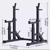 正品 重床家多功能一举体杠铃健身保护推可调节迈康卧架用深蹲架龙