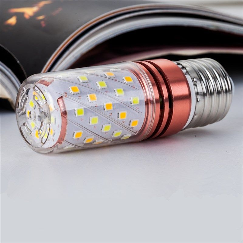 LED超亮家用节能灯泡家装客厅省电三色E27E14大小螺口护眼玉米泡