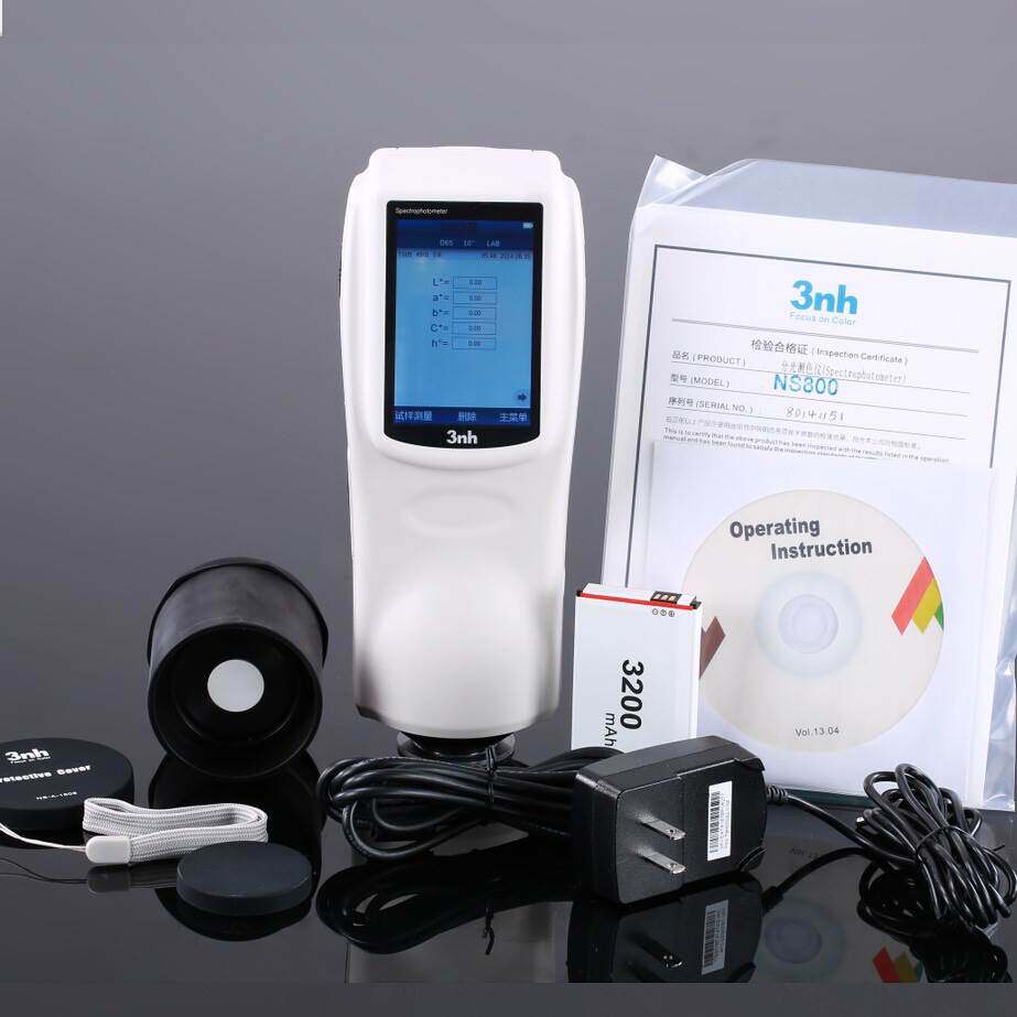 3nh/三恩驰NS800分光测色仪比色计便携色彩颜色检测分析仪色差计
