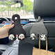 车载挂钩汽车座椅后背多功能收纳翻毛皮隐藏式 双挂钩车内饰用品女