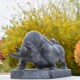 青石牛摆件招财旺财牛石雕石头雕刻庭院园林公园水牛生肖石牛