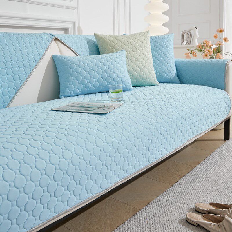 乳胶冰丝沙发垫夏季凉席坐垫防滑沙发套罩新款2024凉垫盖布夏天款