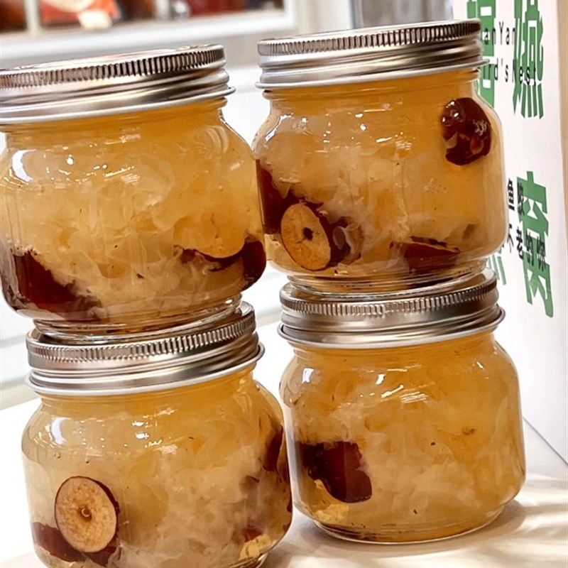 0ml鲜炖银耳玻璃瓶花胶鱼胶奶冻瓶桃胶雪燕分装空瓶