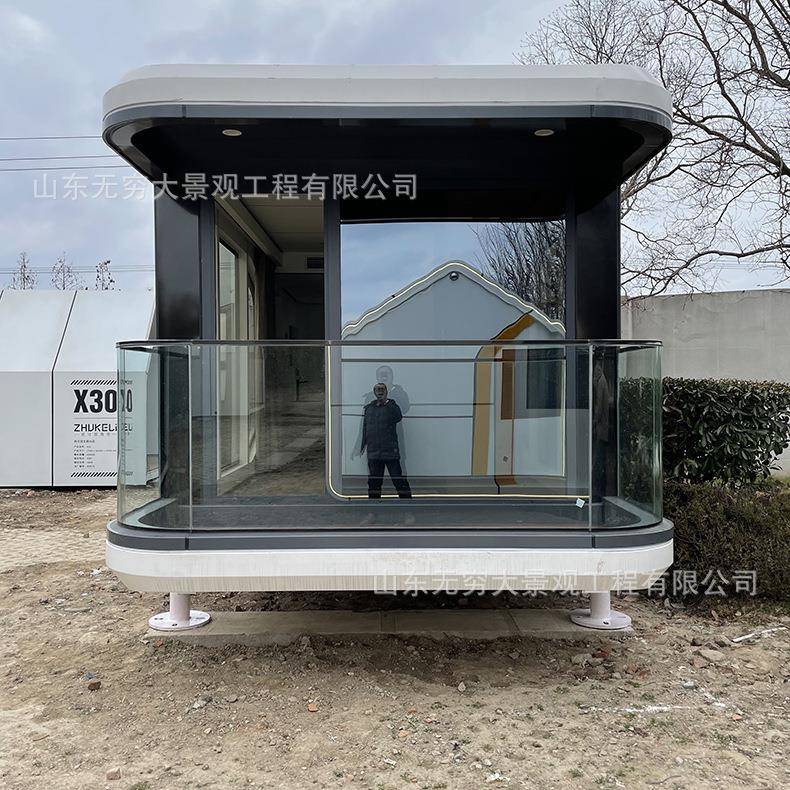 户外露营创意海边太空舱民宿快捷酒店 网红游玩景观移动民宿公寓