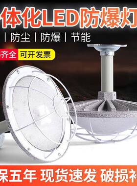 国标led防爆灯IICT6仓库厂房隔爆型加油站防水防尘车间防爆照明灯