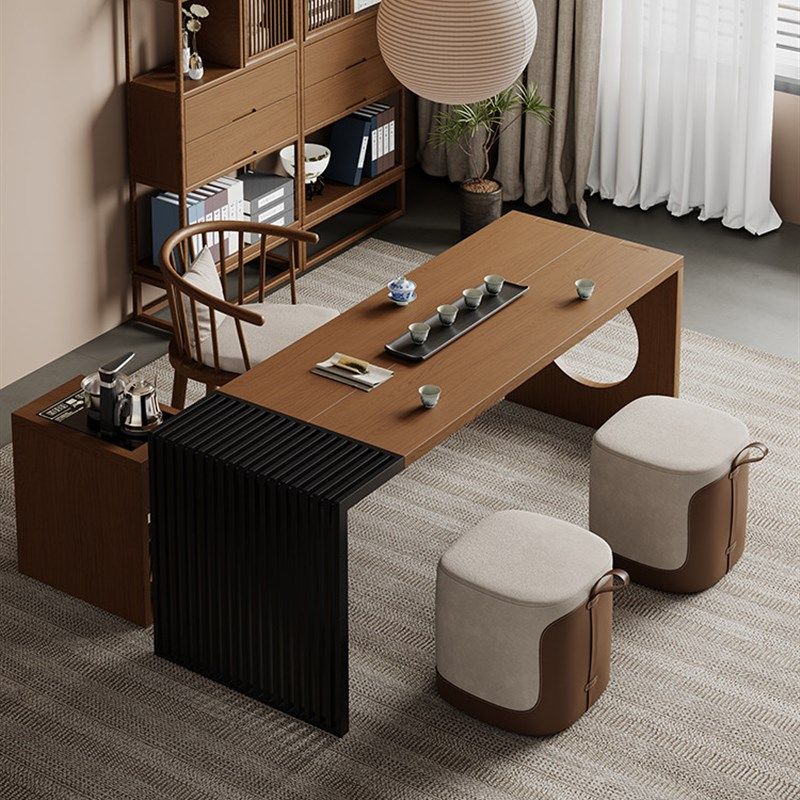 侘寂风阳台茶桌椅组合小户型实木泡茶桌椅家用2025新款茶台喝茶桌,住宅家具,家用茶台/茶桌,淘宝优惠券,粉丝福利购,淘宝优惠卷