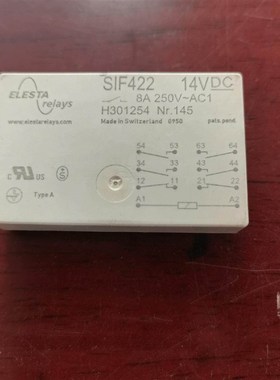 ELESTA继电器 SIF422  14VDC功能包好,成色