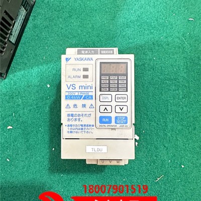 安川变频器 CIMR-XCAA20P4 220V 0.4KW 成色漂亮 质量保证