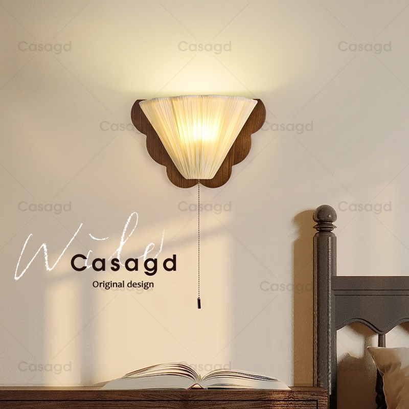 CASA法式复古蝴蝶壁灯2025新款客厅背景墙过道楼梯中古卧室床头灯