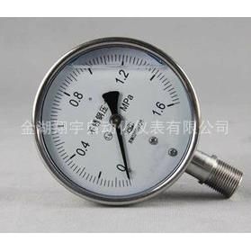 厂家销售Y-100BF 不锈钢压力表 螺纹 M20*1.5 量程0-1.0mpa
