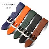 耐磨氟橡胶表带适配潜水水鬼加厚华为GT2 20MM男防水尘表链