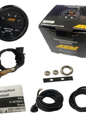 热销52mm汽车改装仪表第二代AEM空燃比表带氧传感器套装LSU4.9
