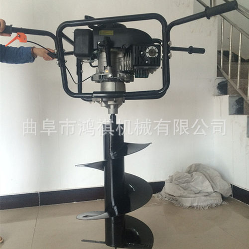 云浮农用手提挖坑机植树挖坑机视频D便携式机械地钻