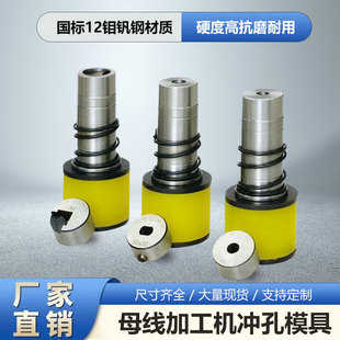 铜排折弯机冲孔剪切长孔圆方孔母线加工机冲孔模具通用冲孔模具