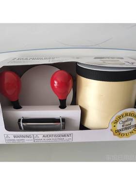 高档EADY ACE贸木质亲外子早教尔夫教具 奥打击乐器 R铃鼓双面鼓