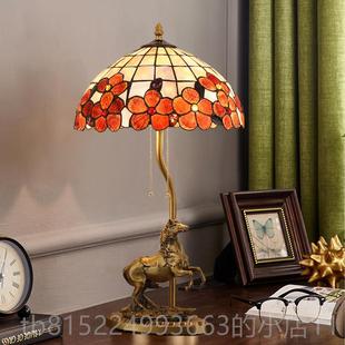 奢华覆古全纯黄客铜客厅老板办公室装 美式 饰厅灯 灯全铜台欧式 正品