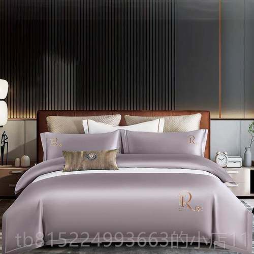 正品中式新婚160支长绒棉四式件套全棉单结婚喜庆被2m纯棉床床单